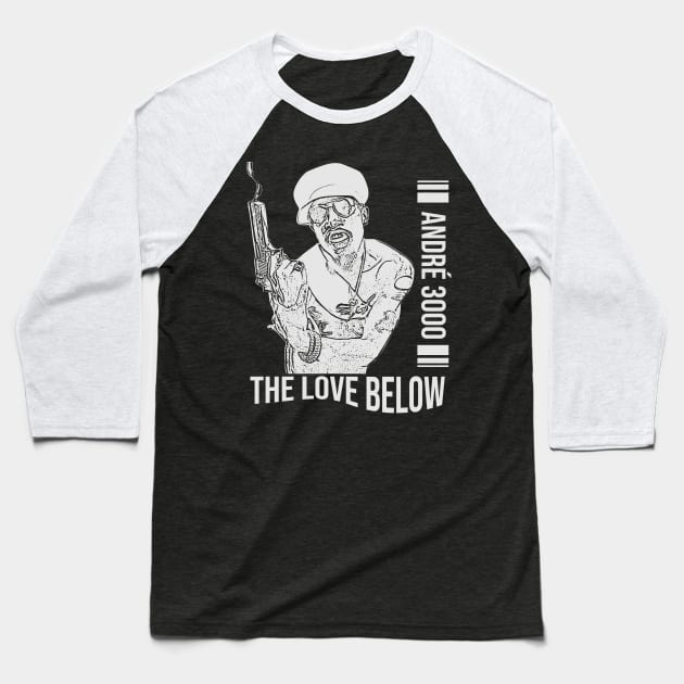 André 3000 // The Love Below // Hip hop Baseball T-Shirt by Degiab